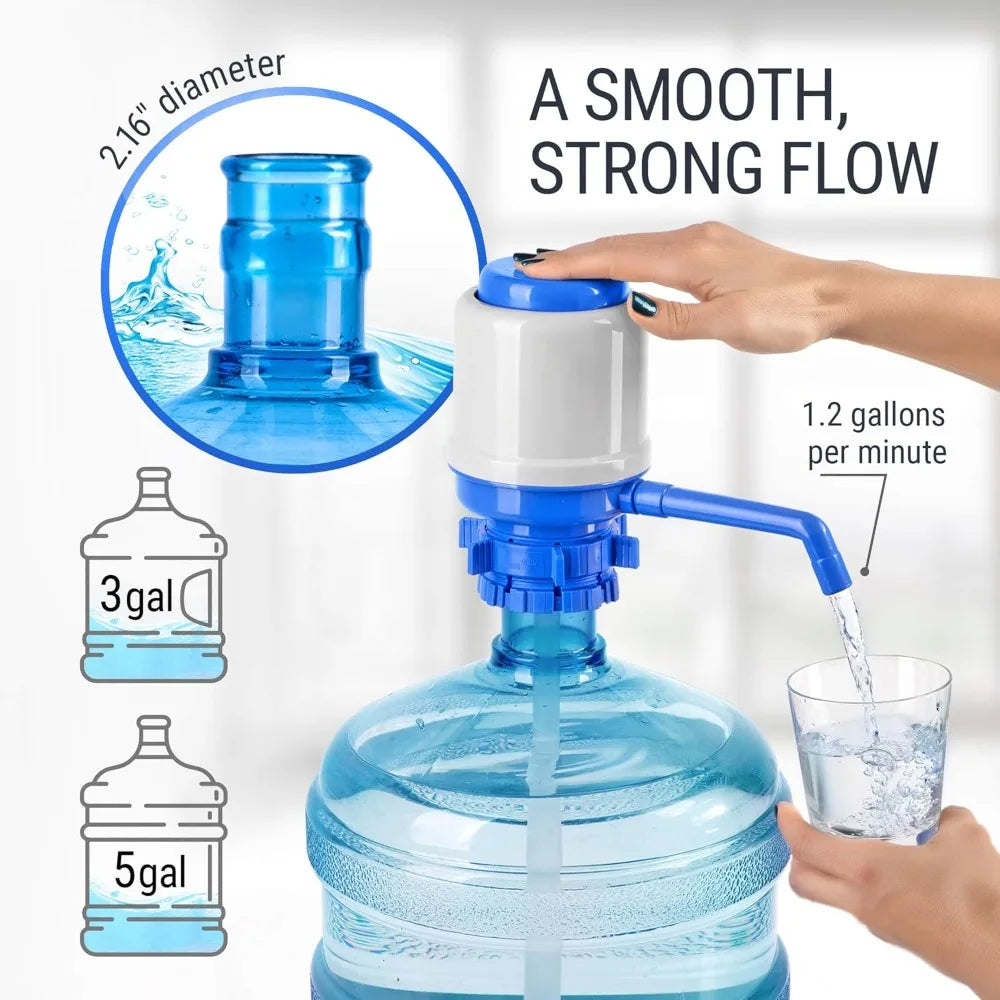 OneVender®Manual Water Pump Dispenser | Portable Drinking Water Pump - OneVender