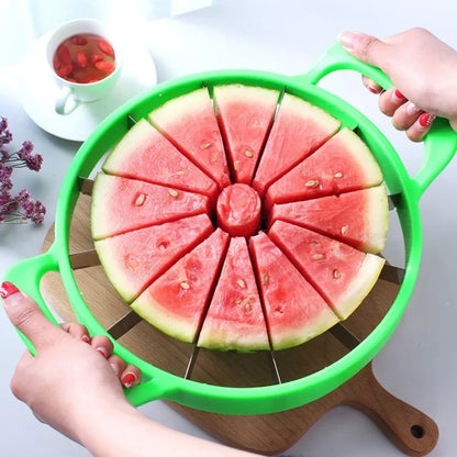 OneVender®Stainless Steel Watermelon Slicer & Cutter | Easy Fruit Cutting Tool - OneVender