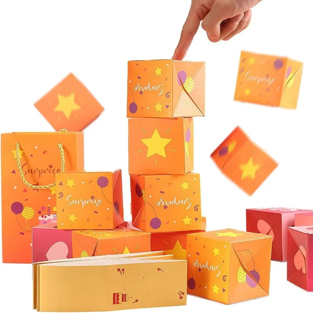 OneVender®Surprise Flying Gift Box with Explosion Cards | Unique Personalized Gift - OneVender