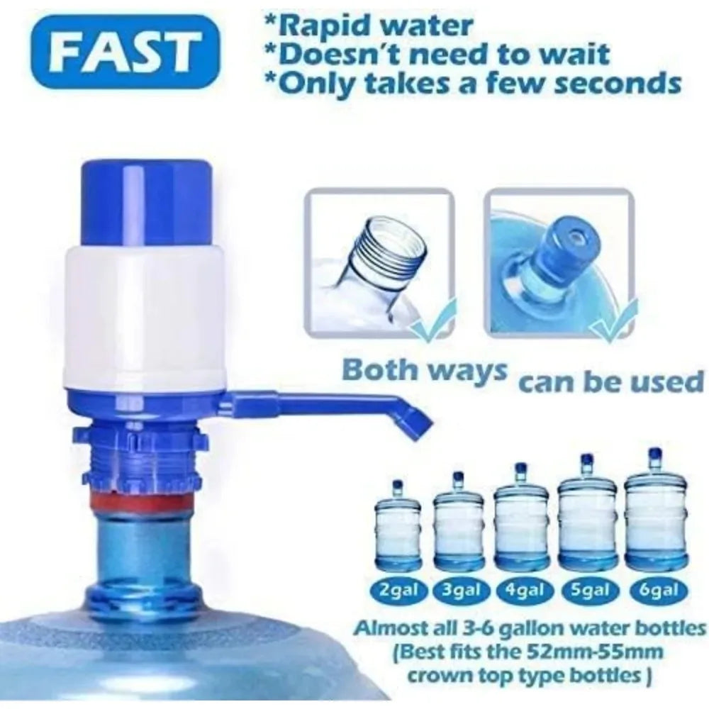 OneVender®Manual Water Pump Dispenser | Portable Drinking Water Pump - OneVender