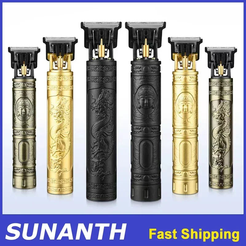 OneVender®Premium Hair Trimmer T9 | Vintage Metal Body Professional Clippers - OneVender