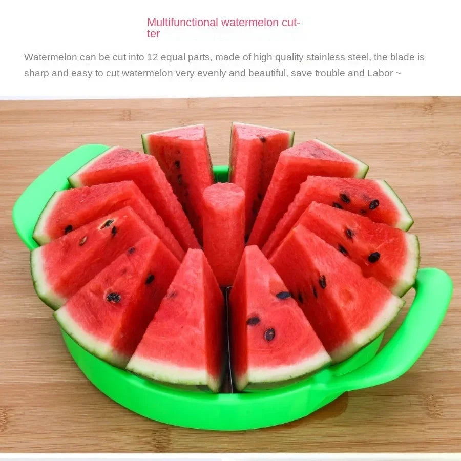 OneVender®Stainless Steel Watermelon Slicer & Cutter | Easy Fruit Cutting Tool - OneVender