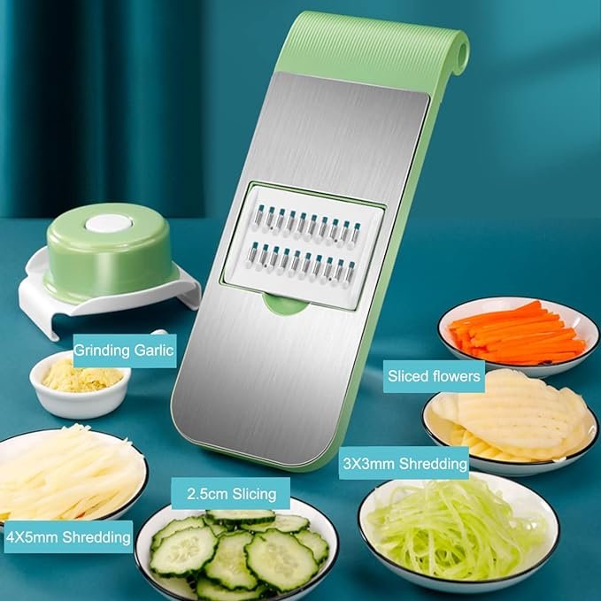 5-in-1 Stainless Steel Vegetable Cutter & Salad Maker - OneVender