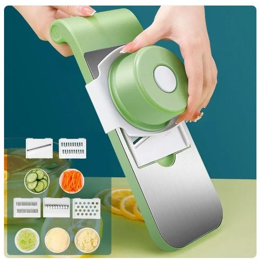 5-in-1 Stainless Steel Vegetable Cutter & Salad Maker - OneVender