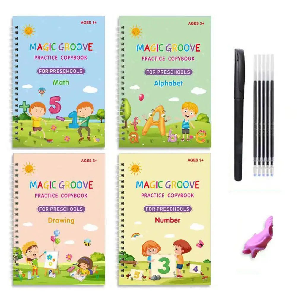 OneVender®Reusable Magic Copy Books for Kids | Handwriting Practice Set