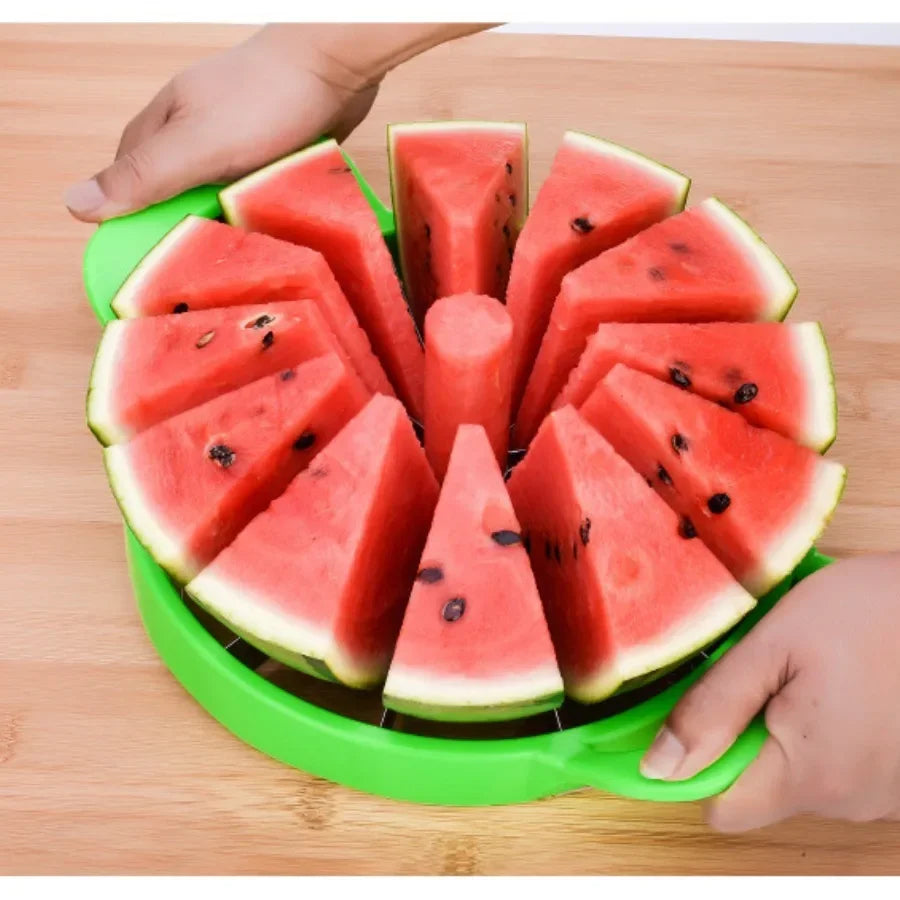 OneVender®Stainless Steel Watermelon Slicer & Cutter | Easy Fruit Cutting Tool - OneVender