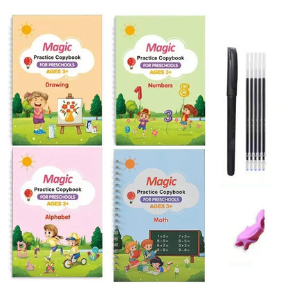 OneVender®Reusable Magic Copy Books for Kids | Handwriting Practice Set