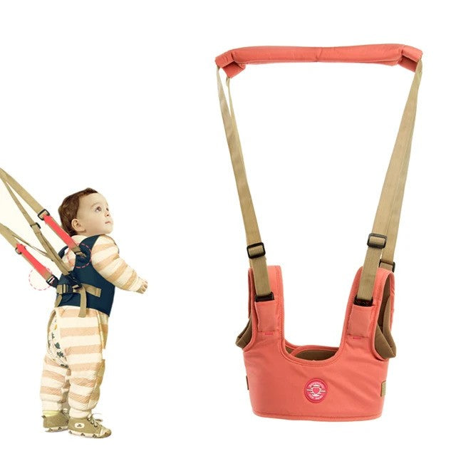 OneVender baby walker strap with anti-fall waist protection and walking aid for infants, toddlers, and kids, shown in use.