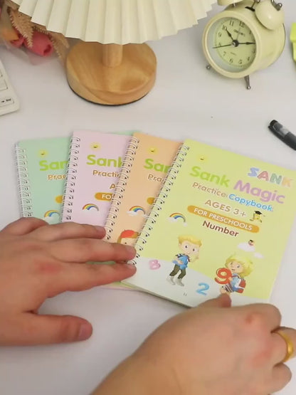 OneVender®Reusable Magic Copy Books for Kids | Handwriting Practice Set